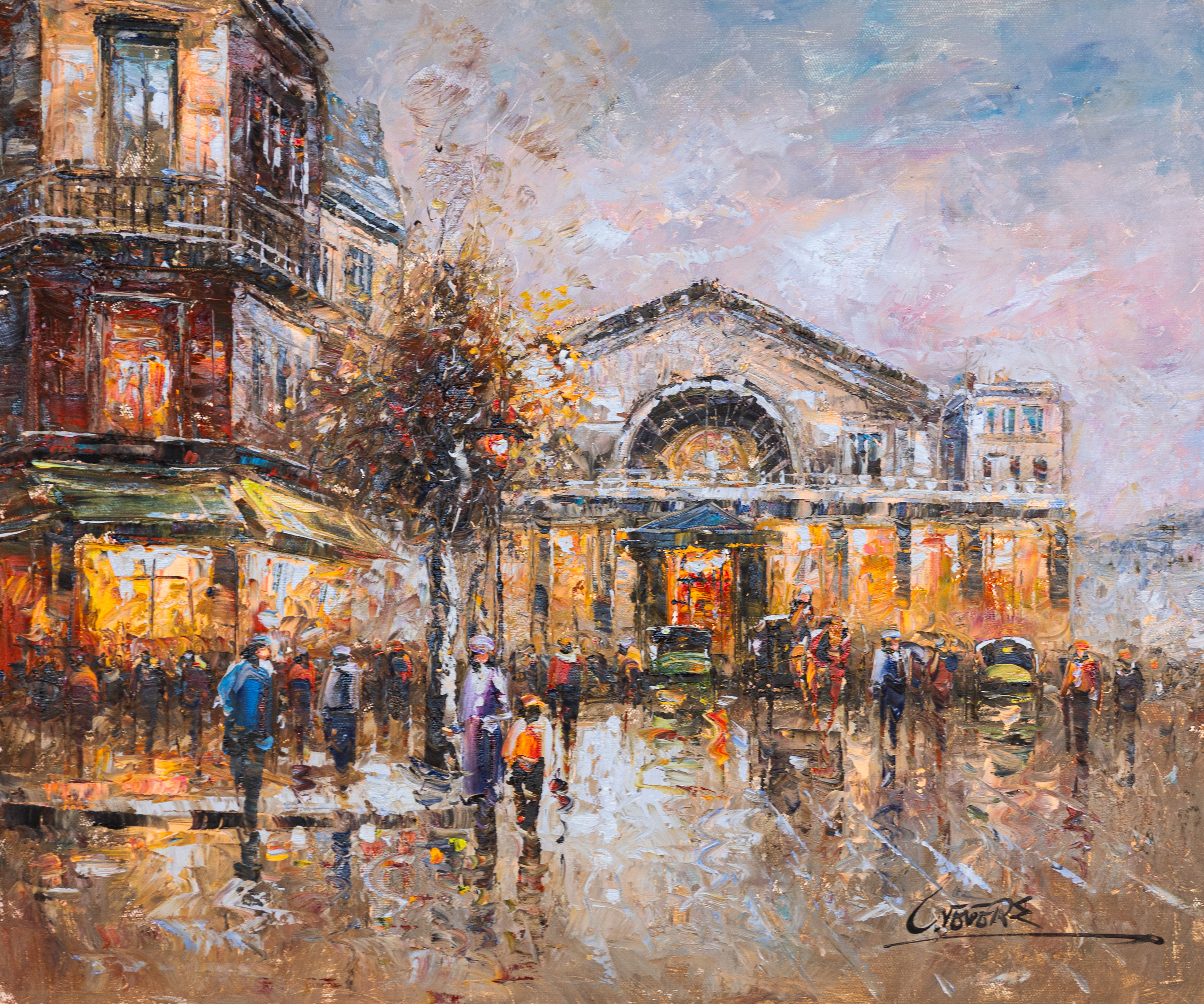 Evening Glow at the Grand Market